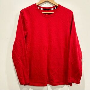 ☀️ 3/$15 Joe Fresh Men’s Speckled Crewneck Long Sleeve Tee Shirt Red